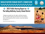 2025 Public Hearing Report on The Gallup McKinley County School District