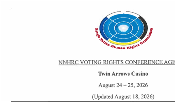 Navajo Nation Voting Rights Conference Agenda